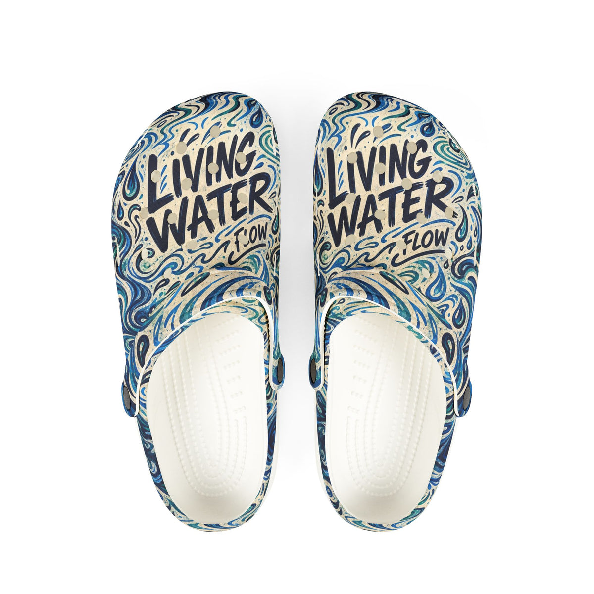 Living Water EVA Foam Clogs (AOP)