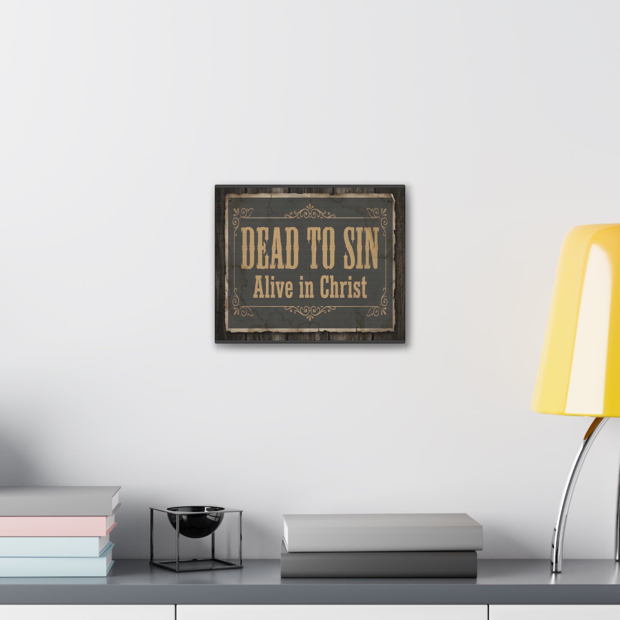 Vintage Saloon Style Christian Canvas Wall Art