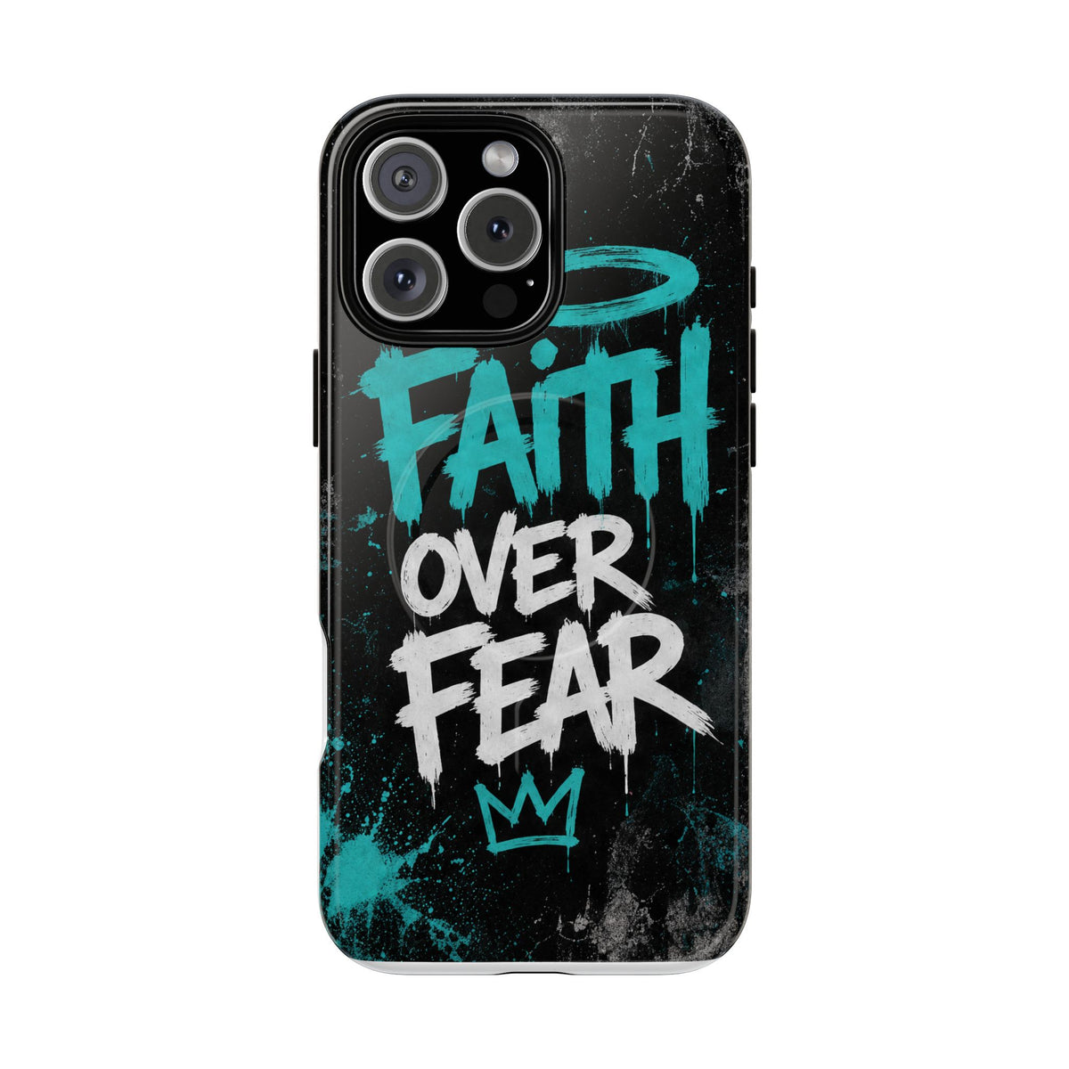 Faith Over Fear Christian Graffiti Phone Case