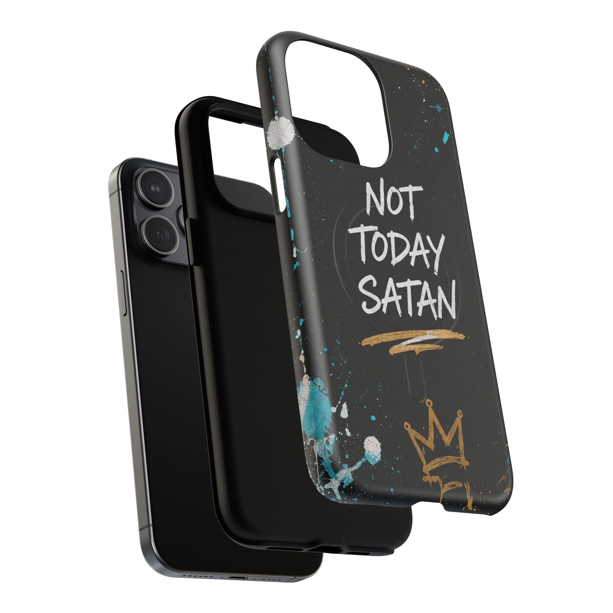 Not Today Satan Christian Tough Magnetic Phone Case