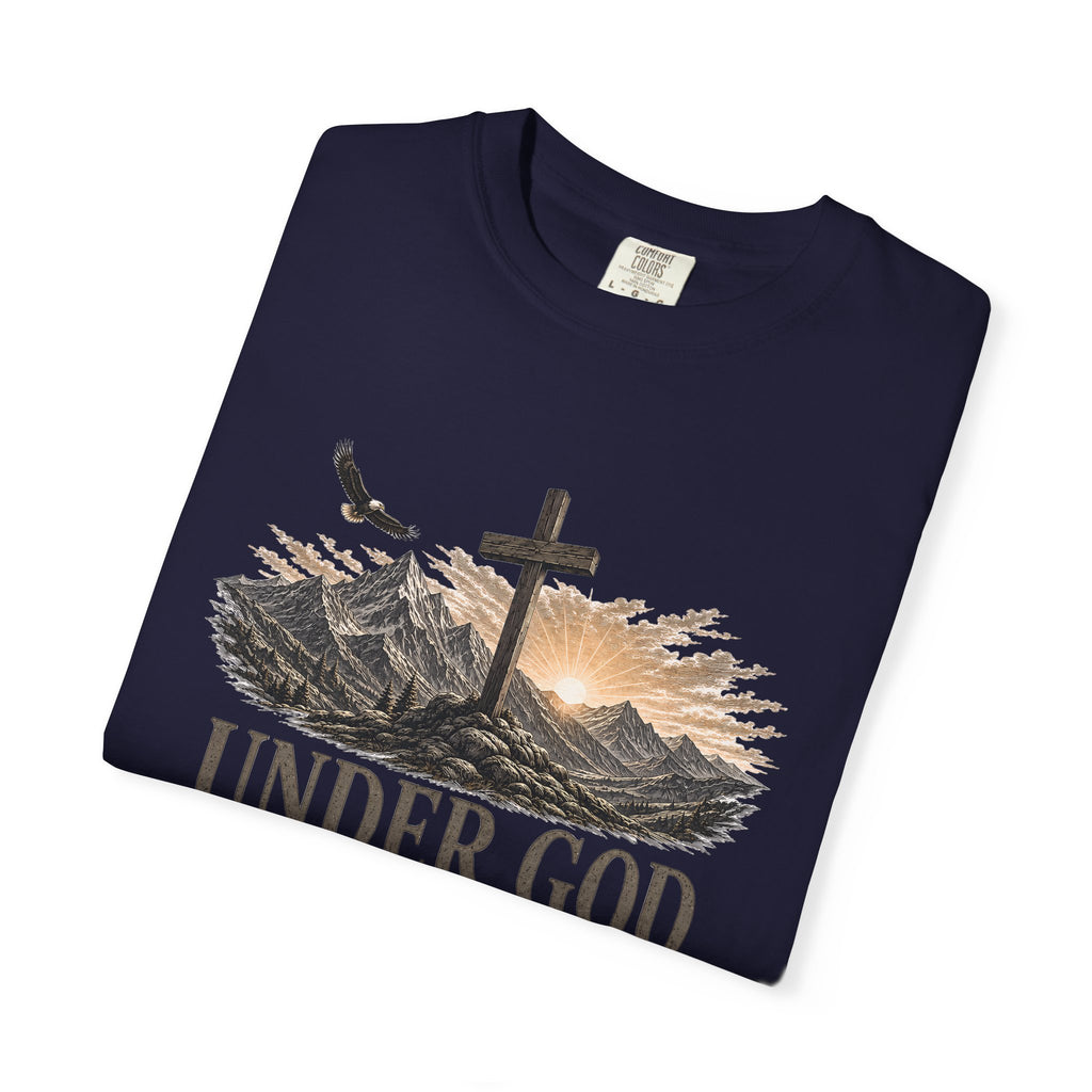 Under God By Grace Shirt, Christian Patriotic Tee, Psalm 33 12 Faith Shirt