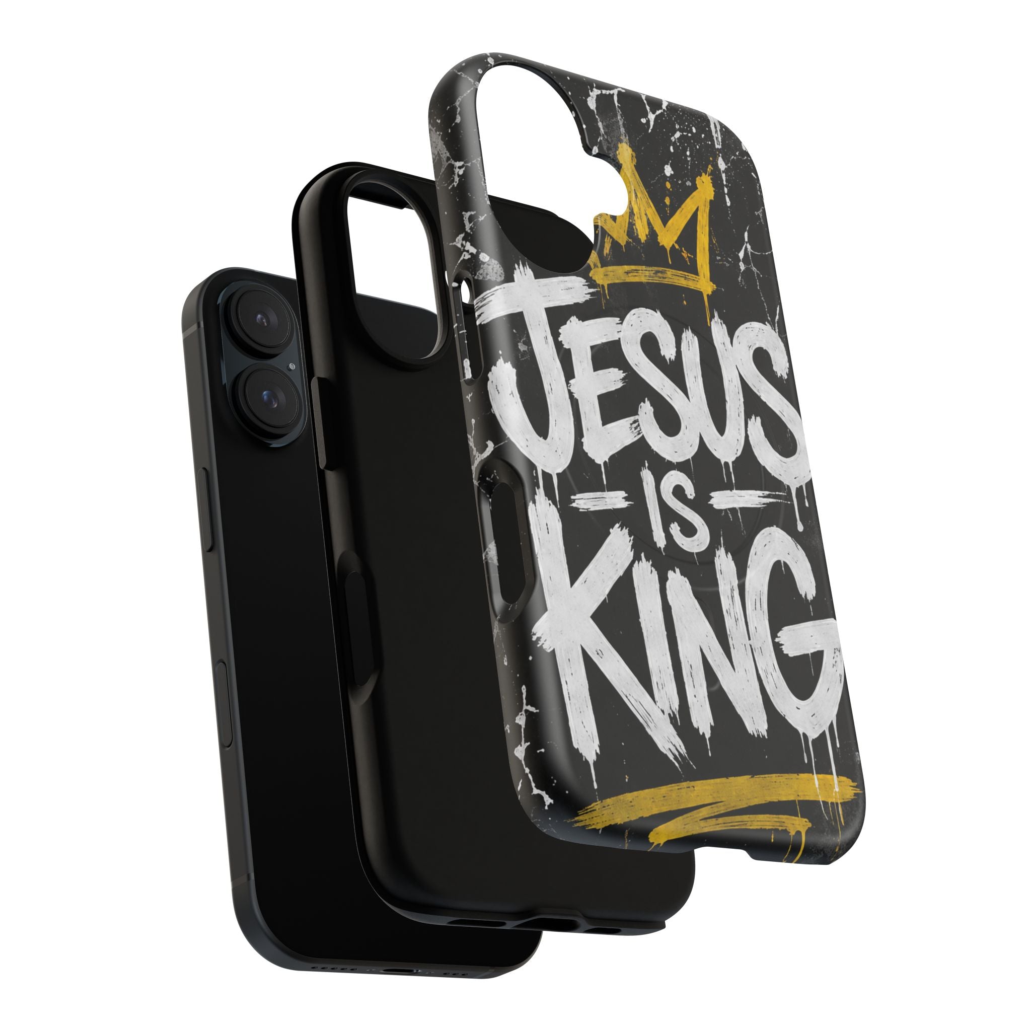 Jesus Is King Christian Graffiti Tough Magnetic Phone Case