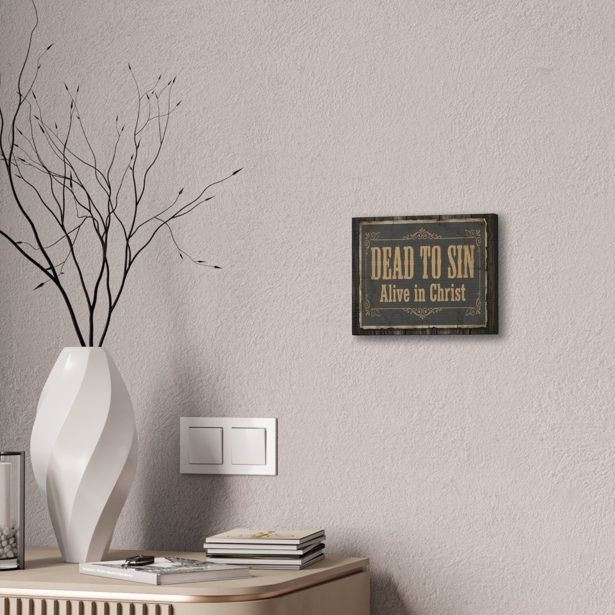Vintage Saloon Style Christian Canvas Wall Art