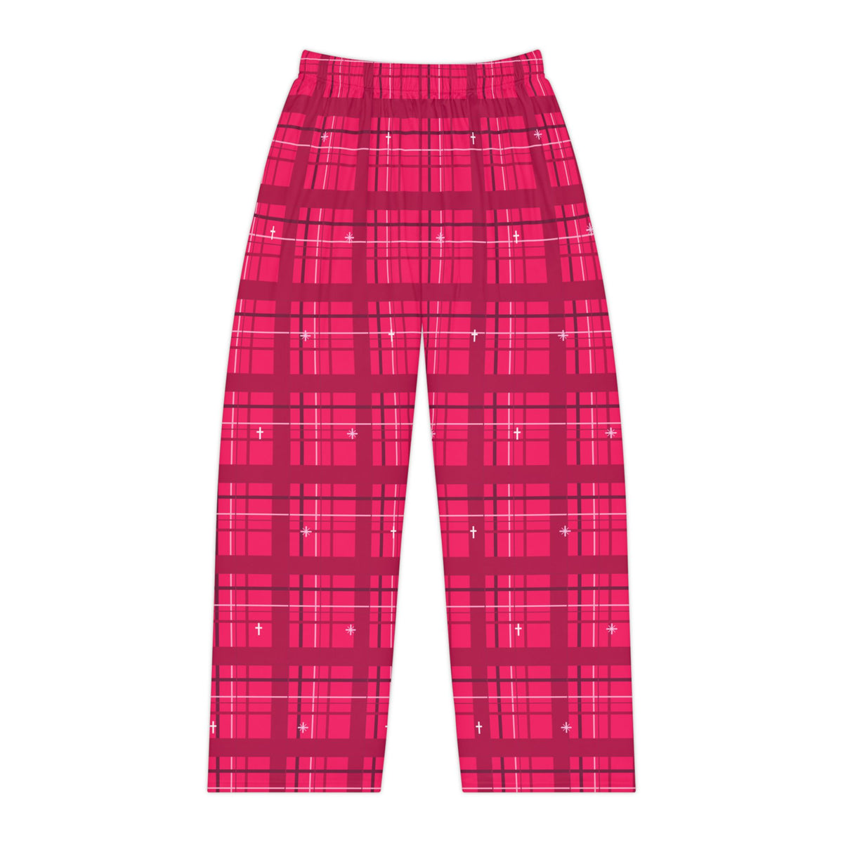 Jesus Club Hot Pink Plaid Pajama Pants