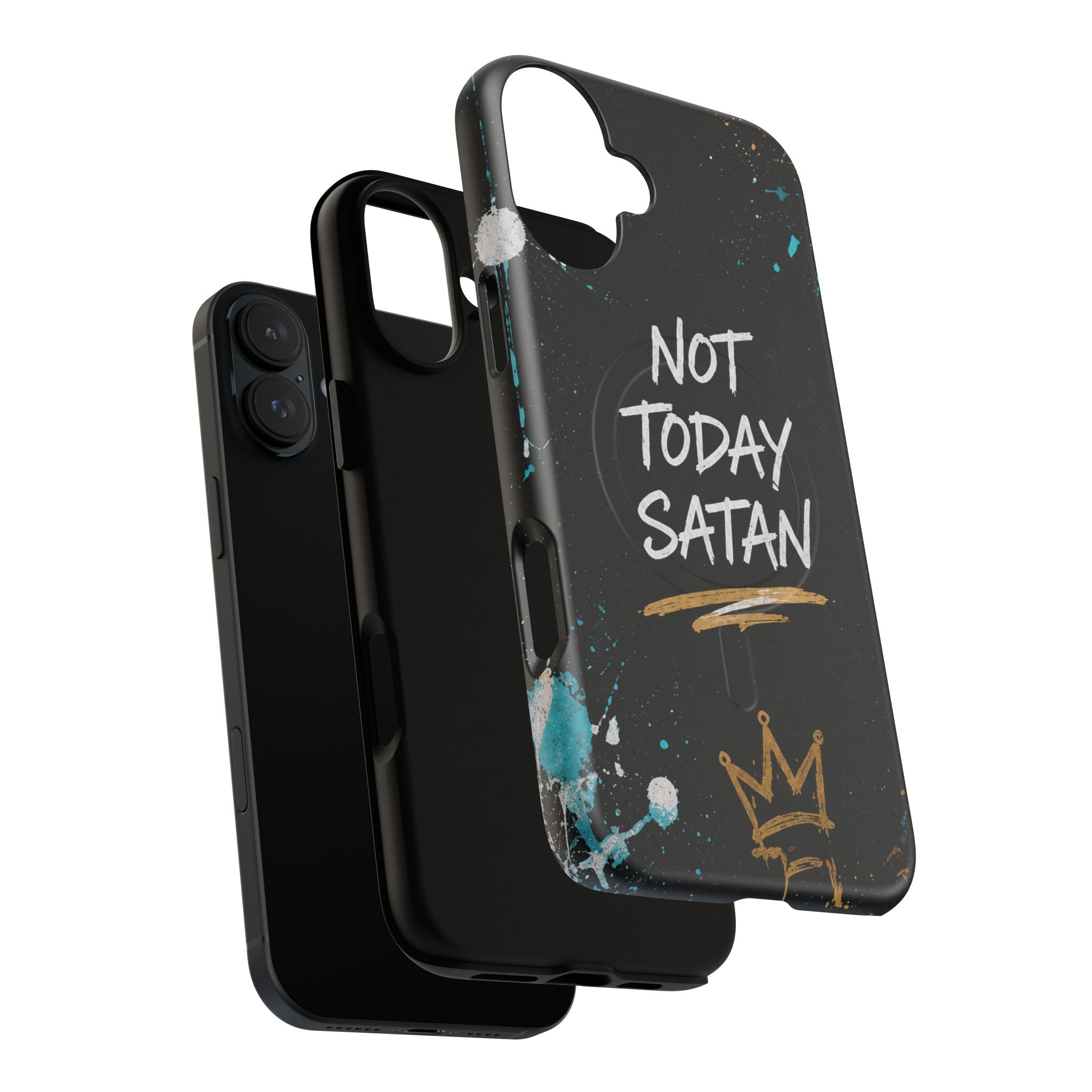 Not Today Satan Christian Tough Magnetic Phone Case