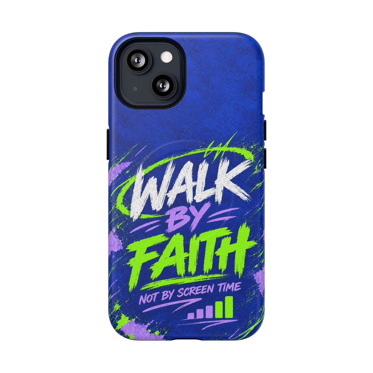 Walk by Faith Not by Screen Time Christian Tough Magnetic Phone Case