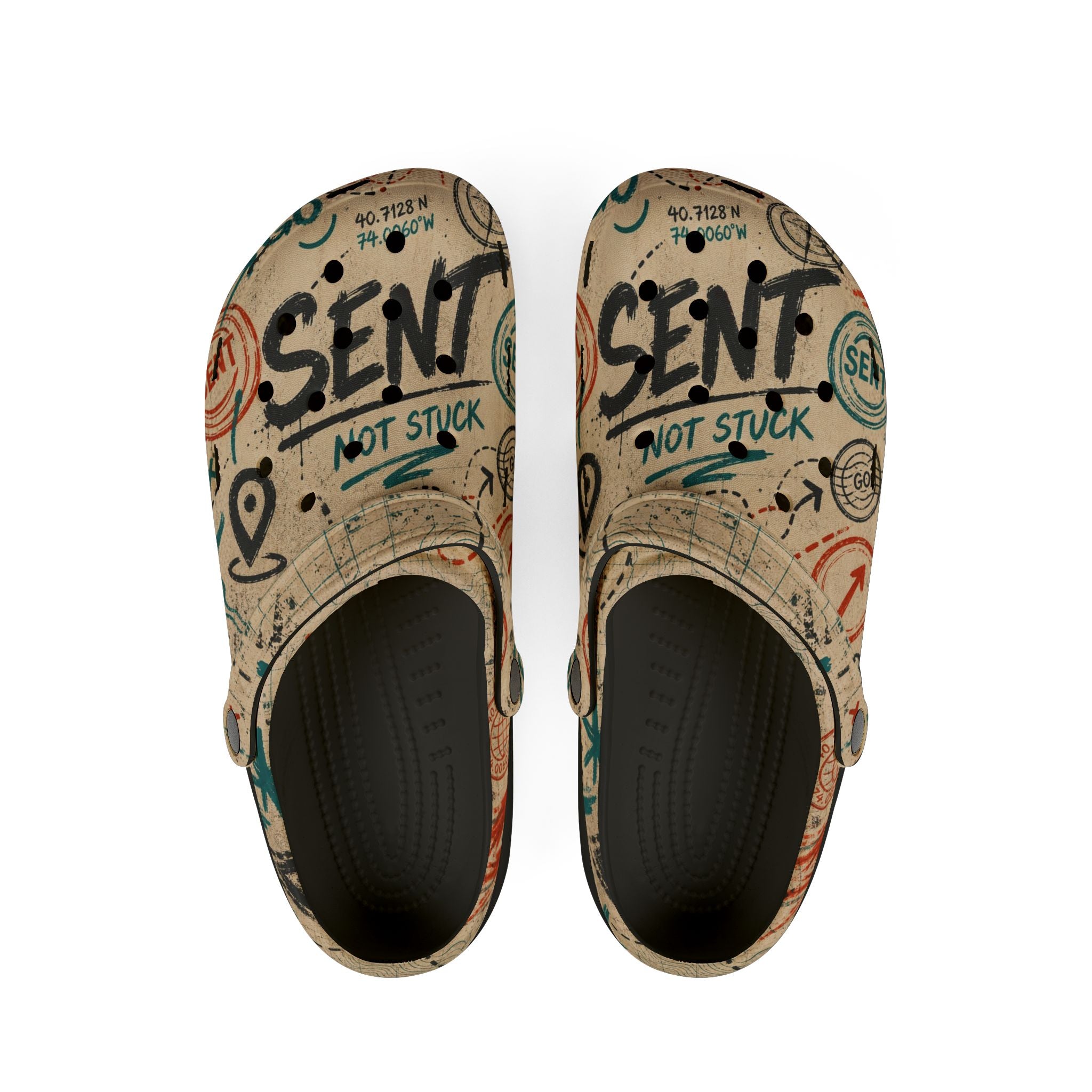 Sent Not Stuck EVA Foam Clogs (AOP)