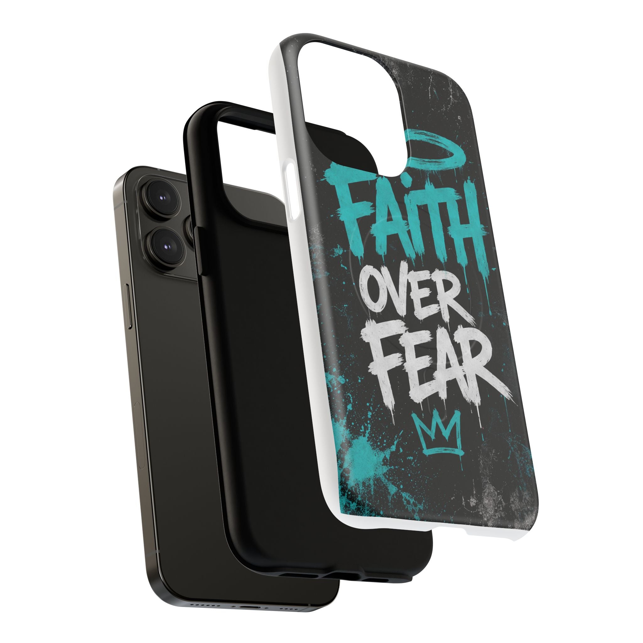 Faith Over Fear Christian Graffiti Tough Magnetic Phone Case
