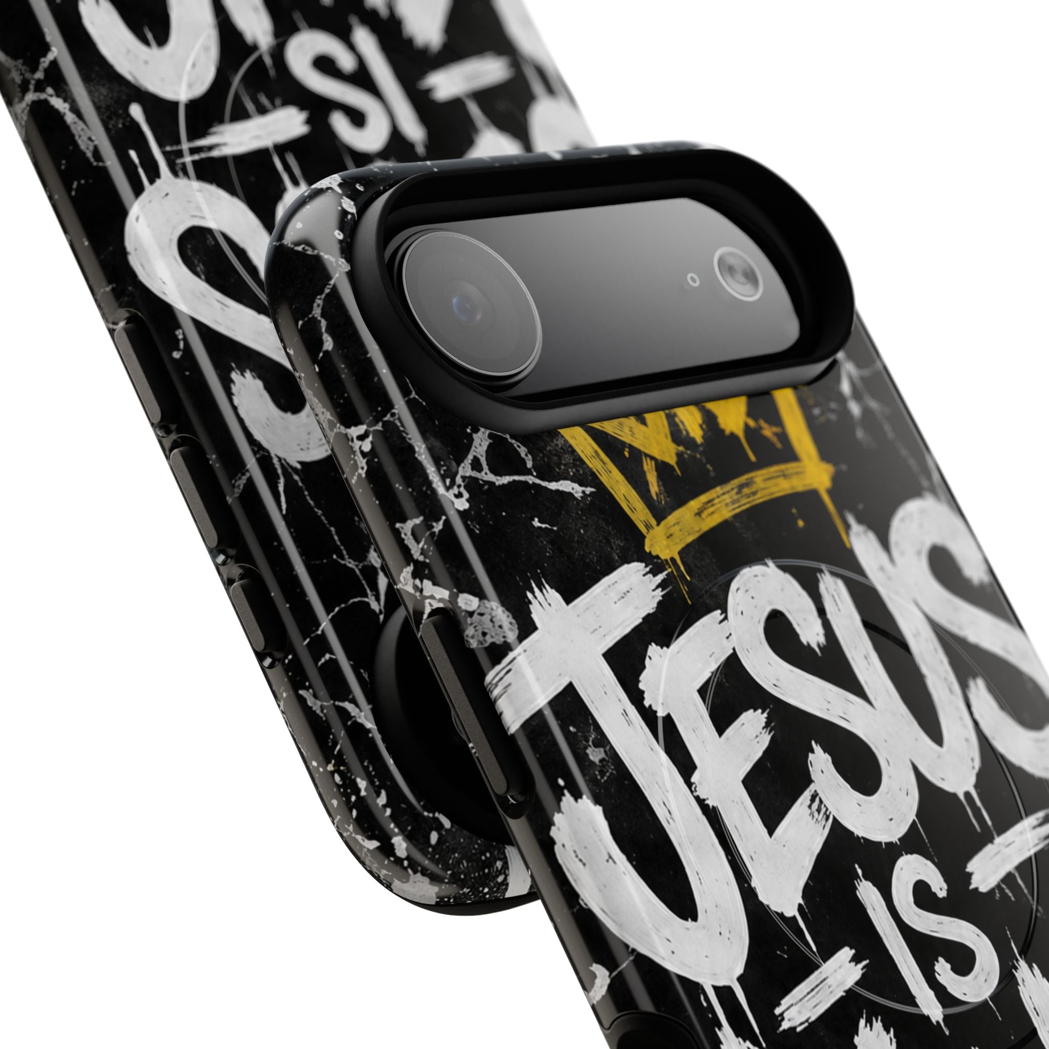 Jesus Is King Christian Graffiti Tough Magnetic Phone Case