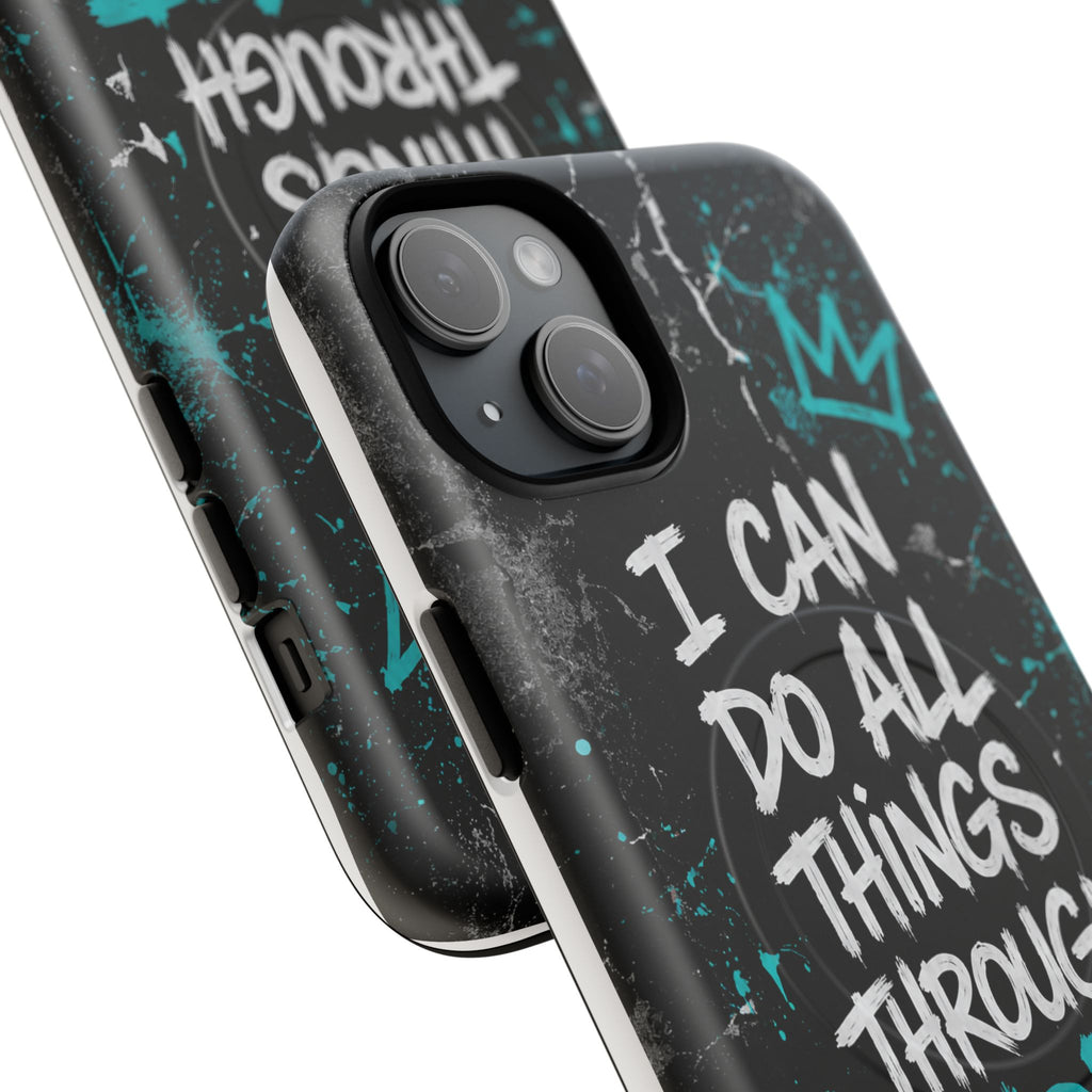 Through Christ Philippians 4:13 Tough Magnetic Phone Case