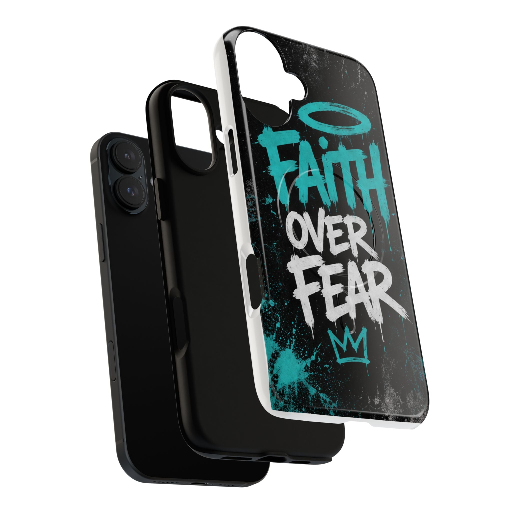 Faith Over Fear Christian Graffiti Tough Magnetic Phone Case