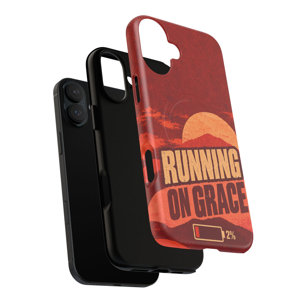 Running on Grace Christian Tough Magnetic Phone Case