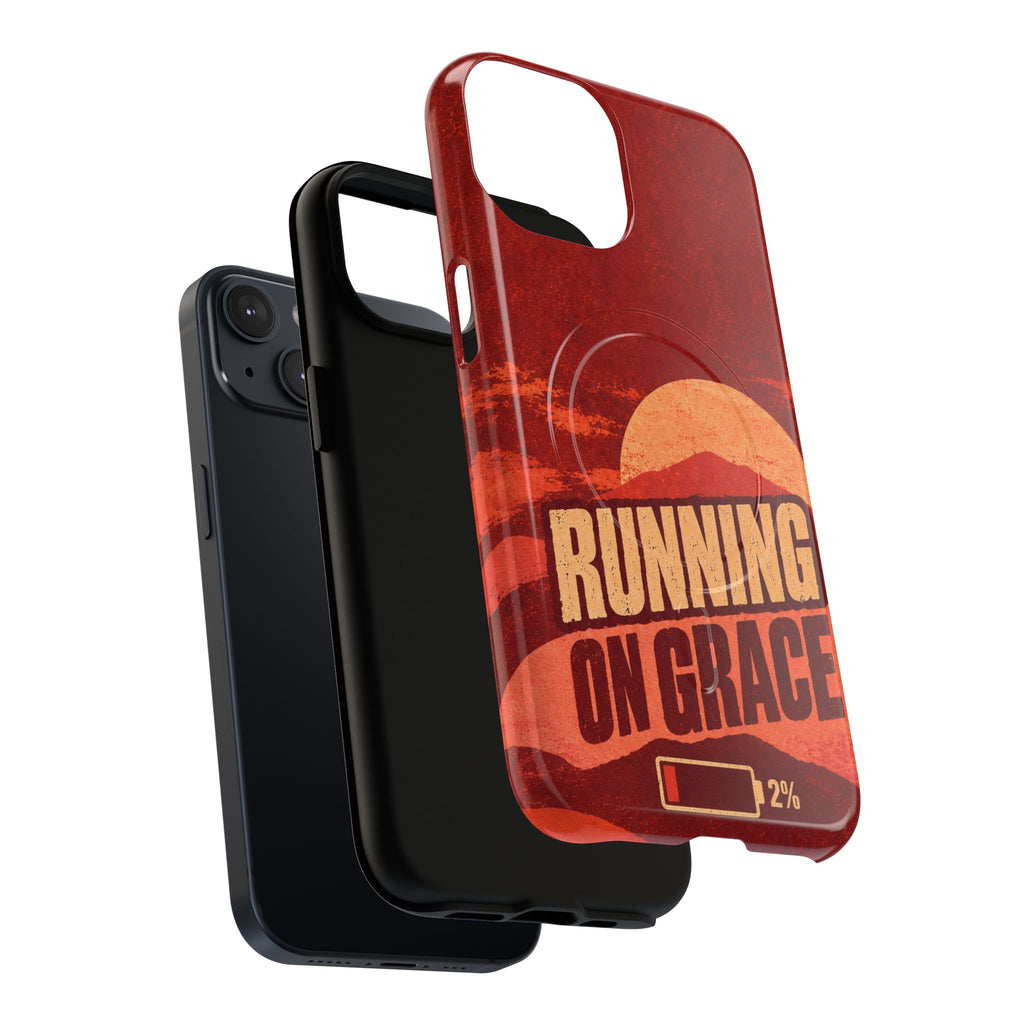 Running on Grace Christian Tough Magnetic Phone Case