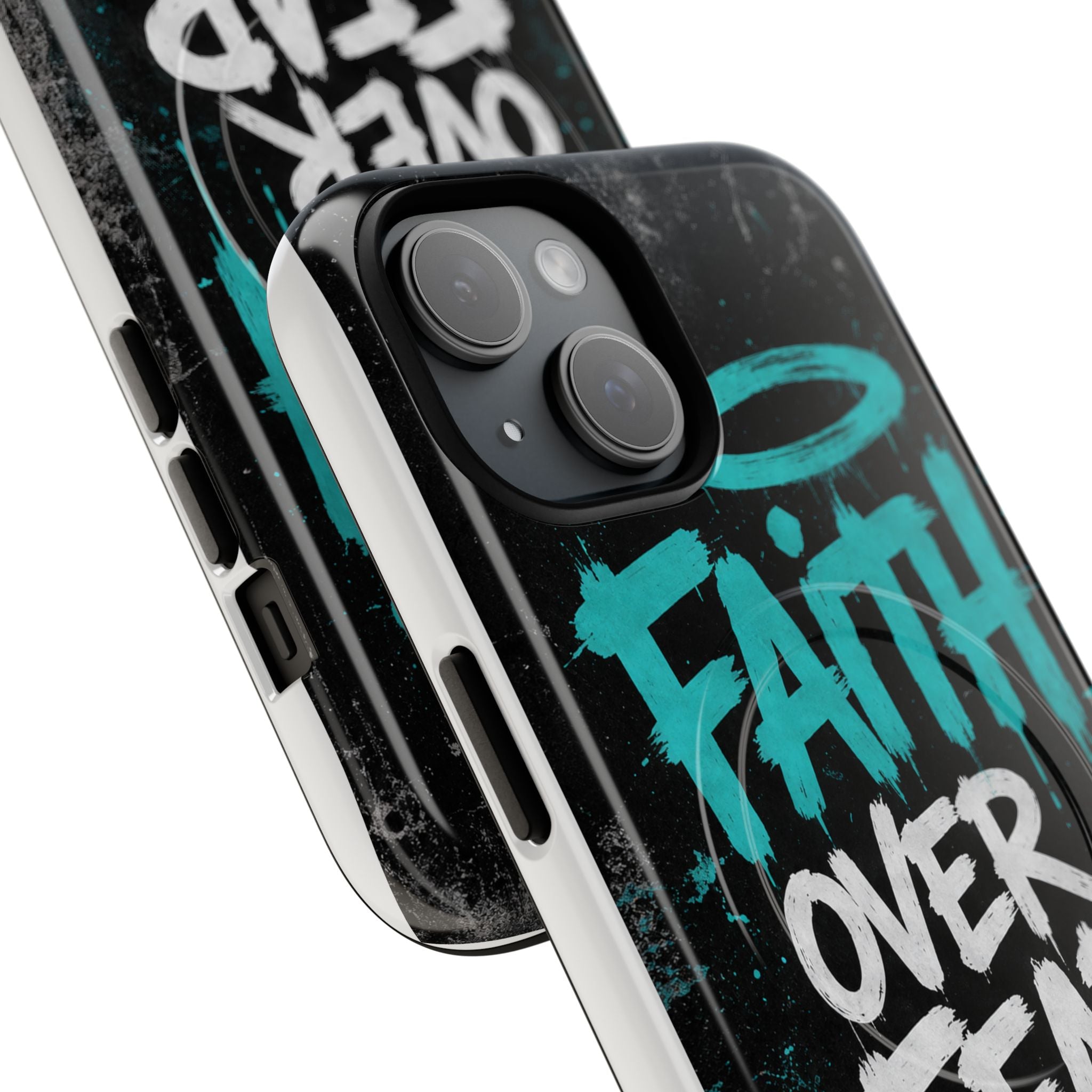 Faith Over Fear Christian Graffiti Tough Magnetic Phone Case