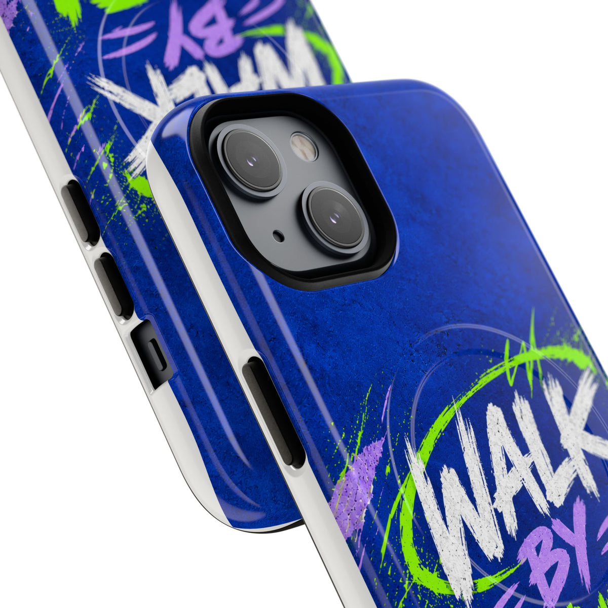 Walk by Faith Not by Screen Time Christian Tough Magnetic Phone Case
