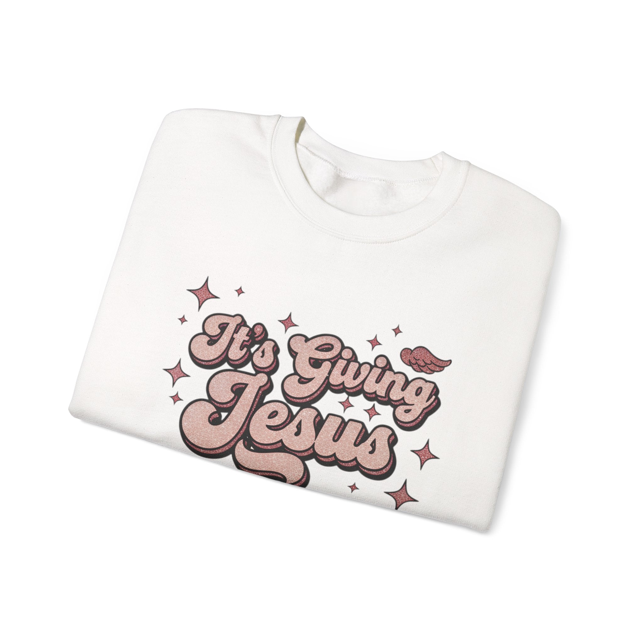 Its Giving Jesus Sweatshirt  Christian Crewneck  Faith Streetwear  Cozy Religious Gift  Unisex Christian Apparel