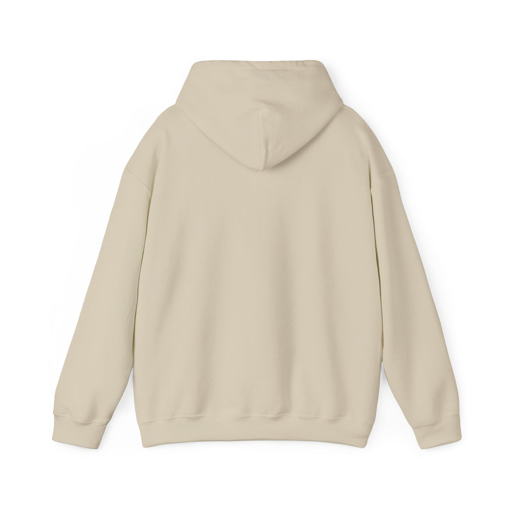 Faith script with heart Hoodie | White vertical faith design
