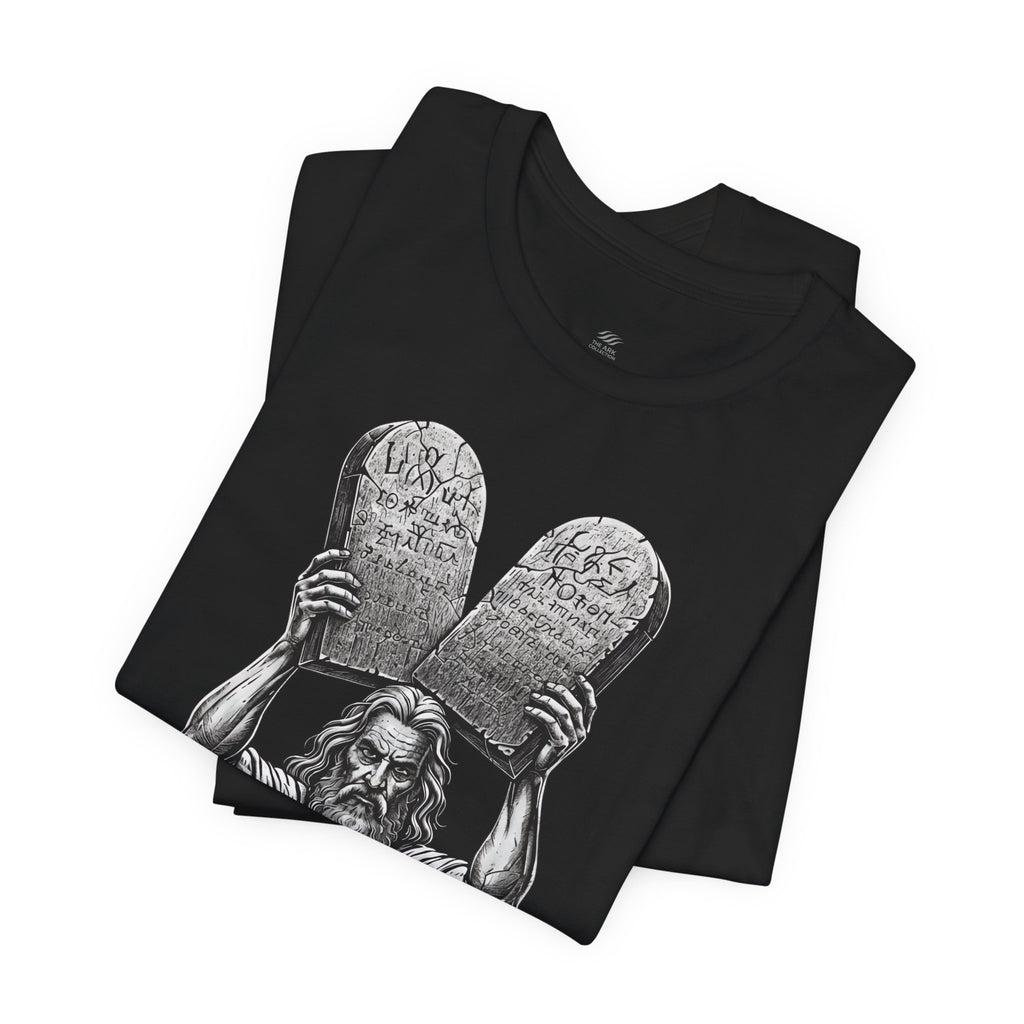 Moses Ten Commandments Shirt, Stand Firm Exodus 14:13 Tee, Christian Streetwear, Biblical Warrior Shirt, Faith Graphic Tee for Men Women