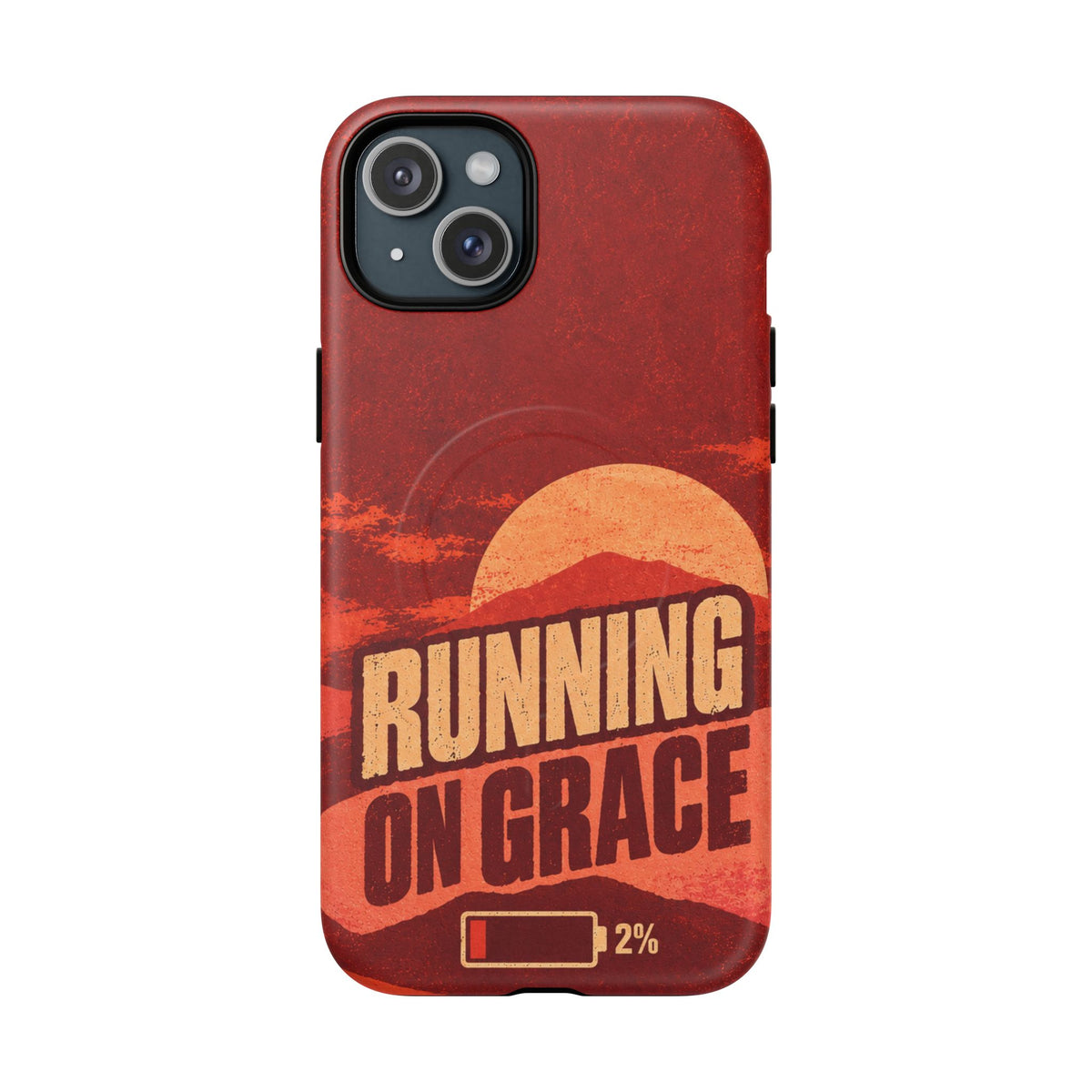 Running on Grace Christian Tough Magnetic Phone Case