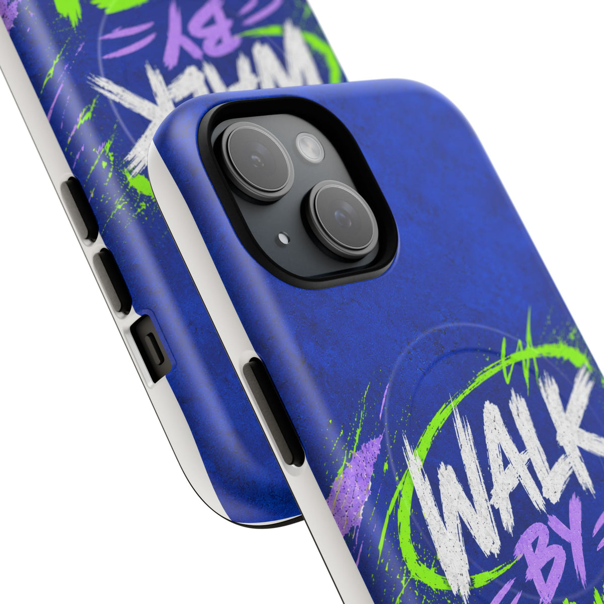 Walk by Faith Not by Screen Time Christian Tough Magnetic Phone Case