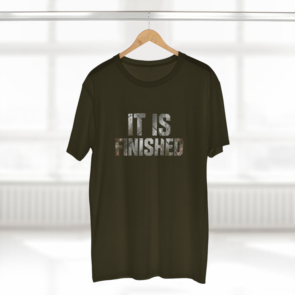 It Is Finished tee | Christian Scripture shirt, 1 Corinthians 9:27 back text