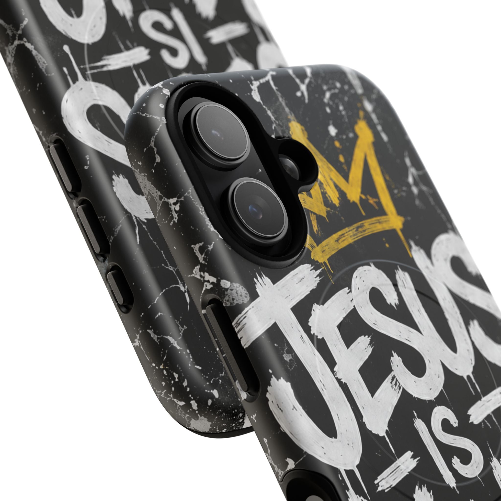 Jesus Is King Christian Graffiti Tough Magnetic Phone Case