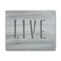 LIVE Christian Canvas Wall Art | Minimalist Faith Quote Print | Modern Neutral Home Decor | Scripture Inspired Wall Art