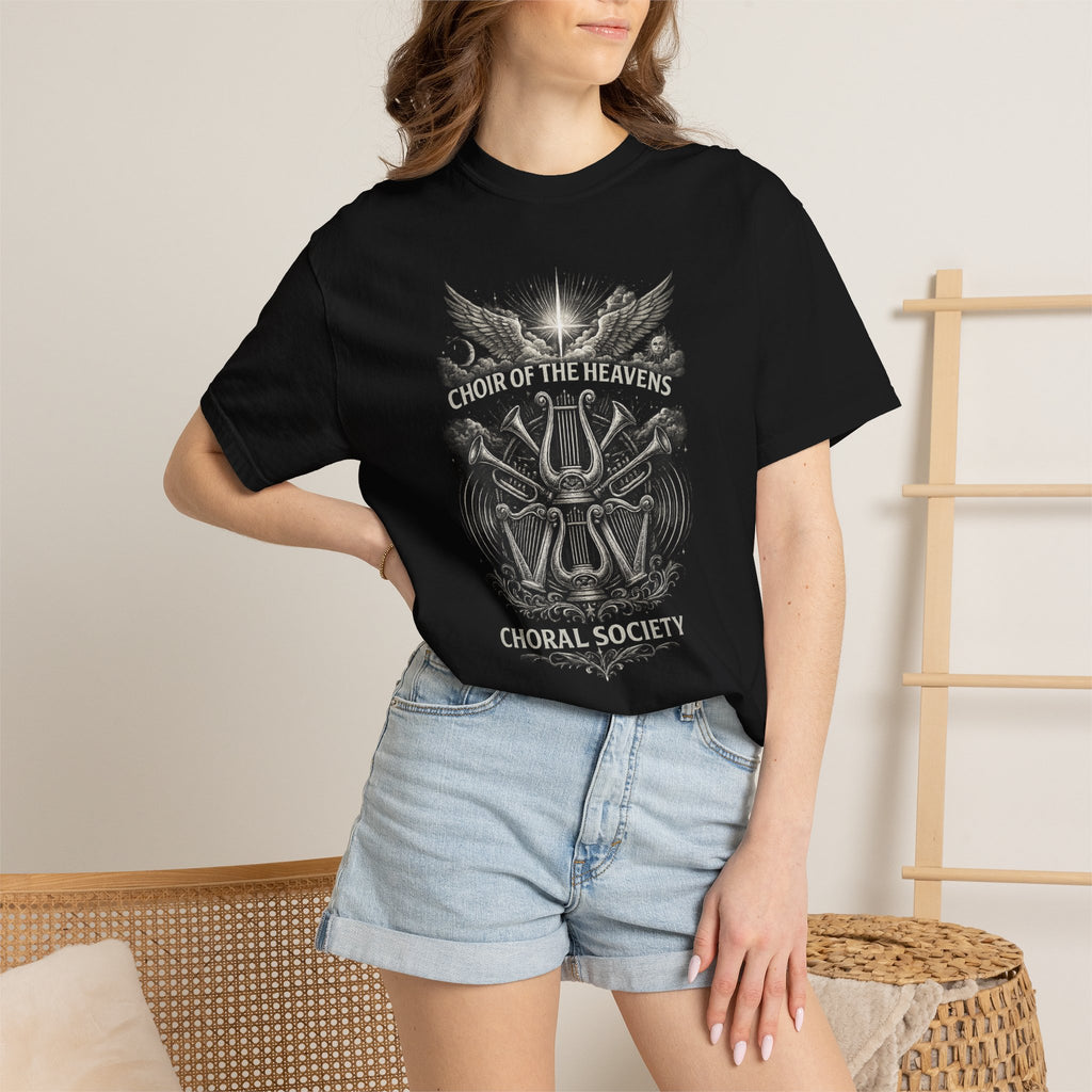 Choir of the Heavens Shirt, Christian Choir Tee, Choral Society Music Shirt, Worship Team Gift, Vintage Angel Music Tee, Church Musician
