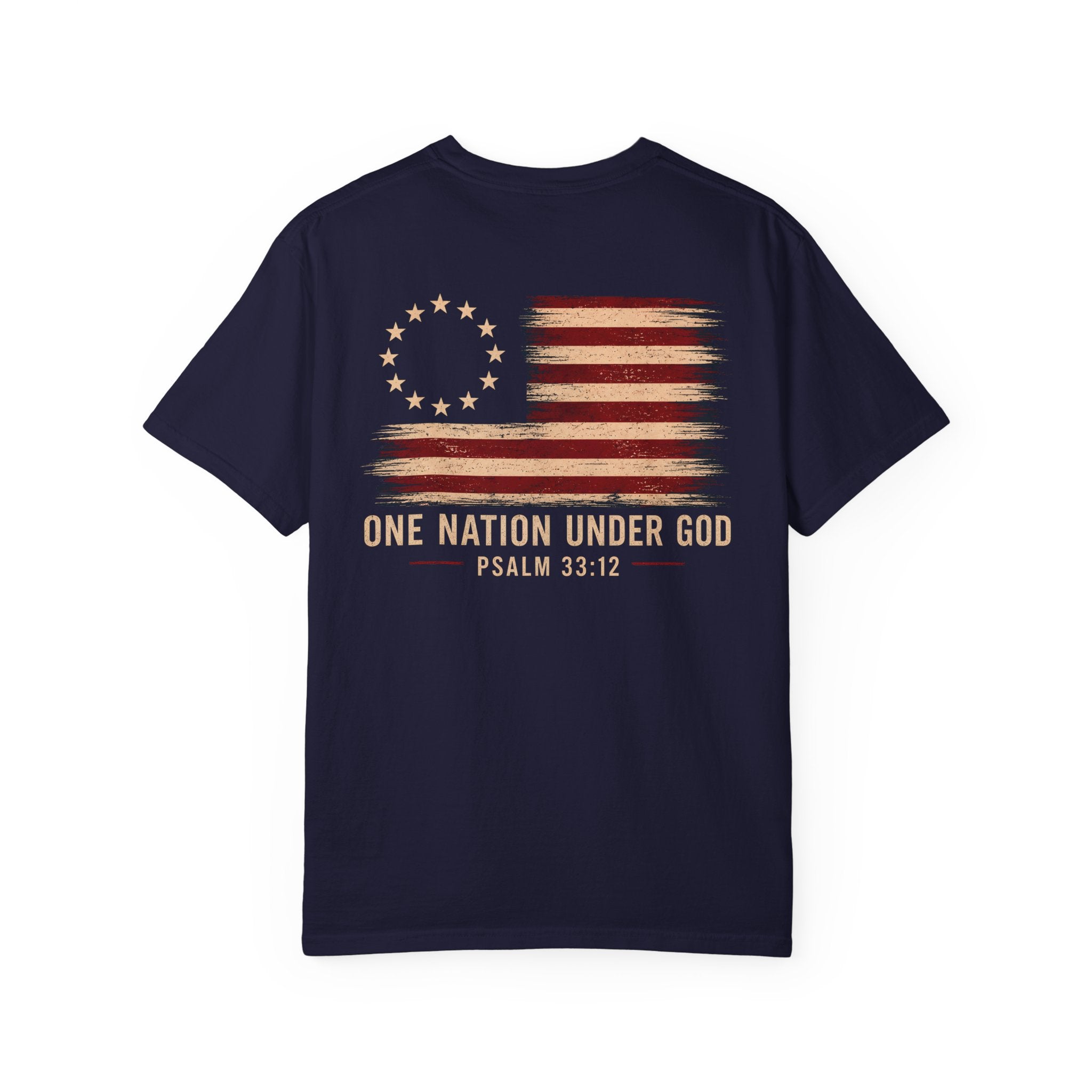 One Nation Under God Shirt | Psalm 33:12 Patriotic Christian Tee