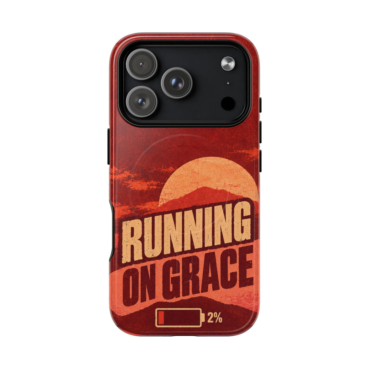 Running on Grace Christian Tough Magnetic Phone Case