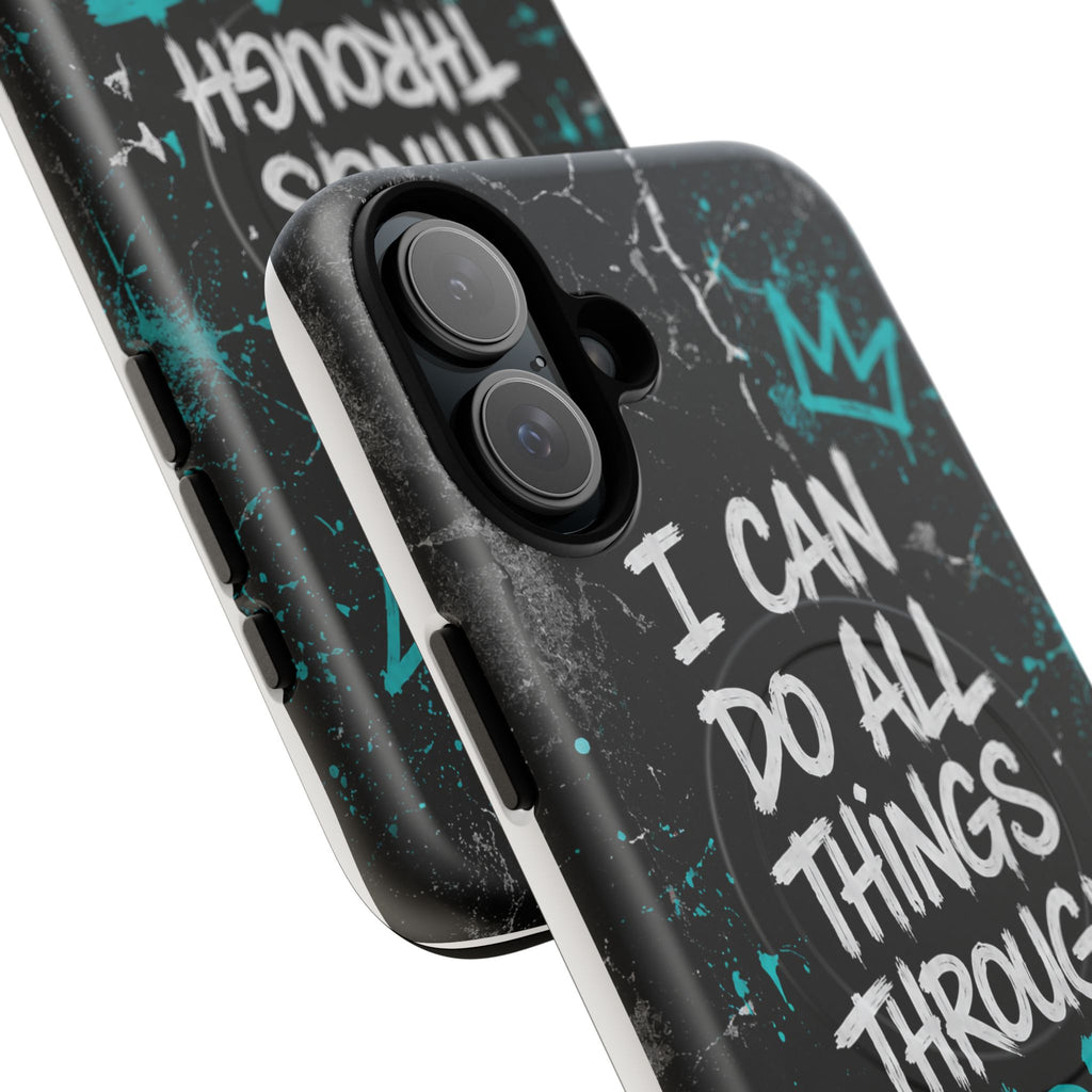 Through Christ Philippians 4:13 Tough Magnetic Phone Case