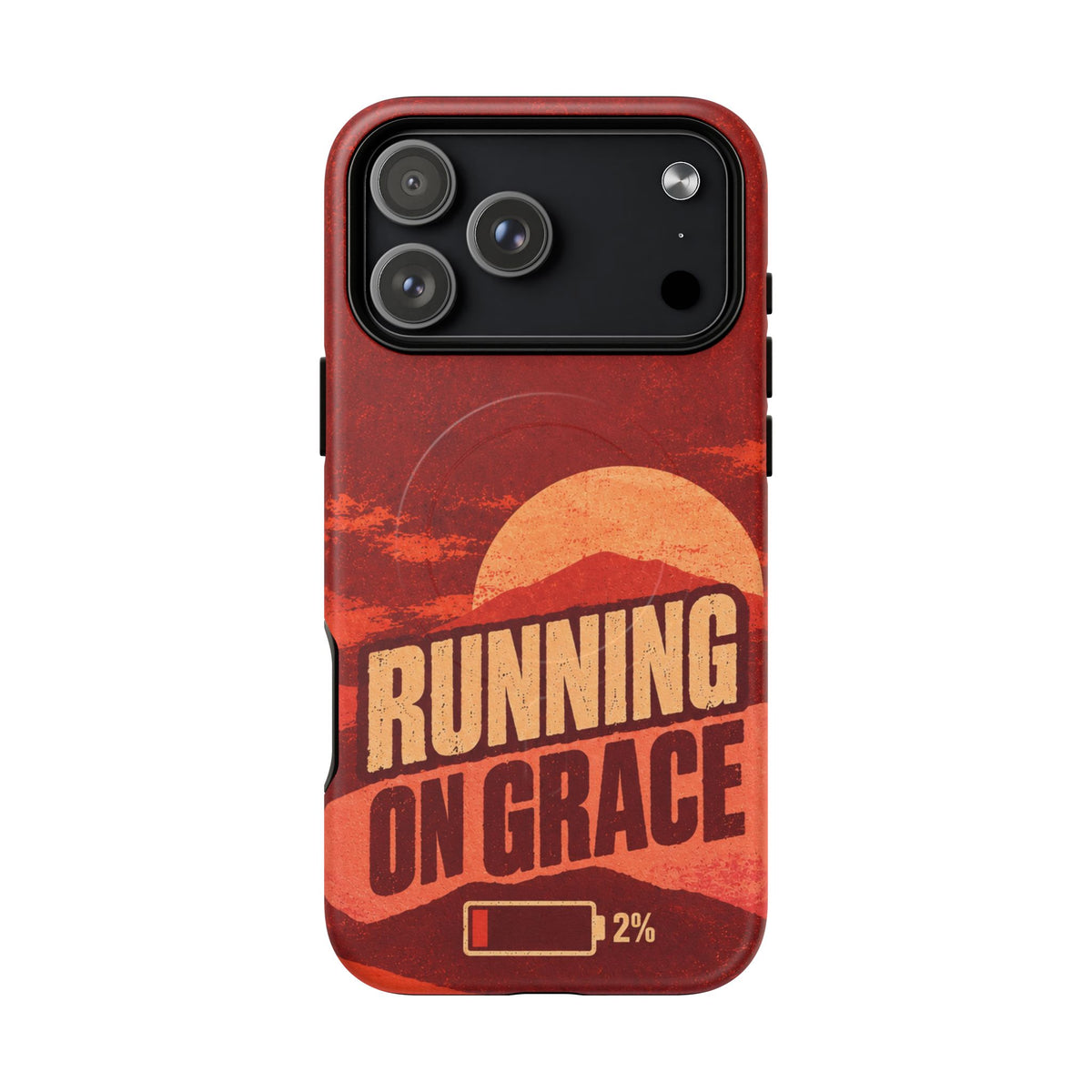 Running on Grace Christian Tough Magnetic Phone Case