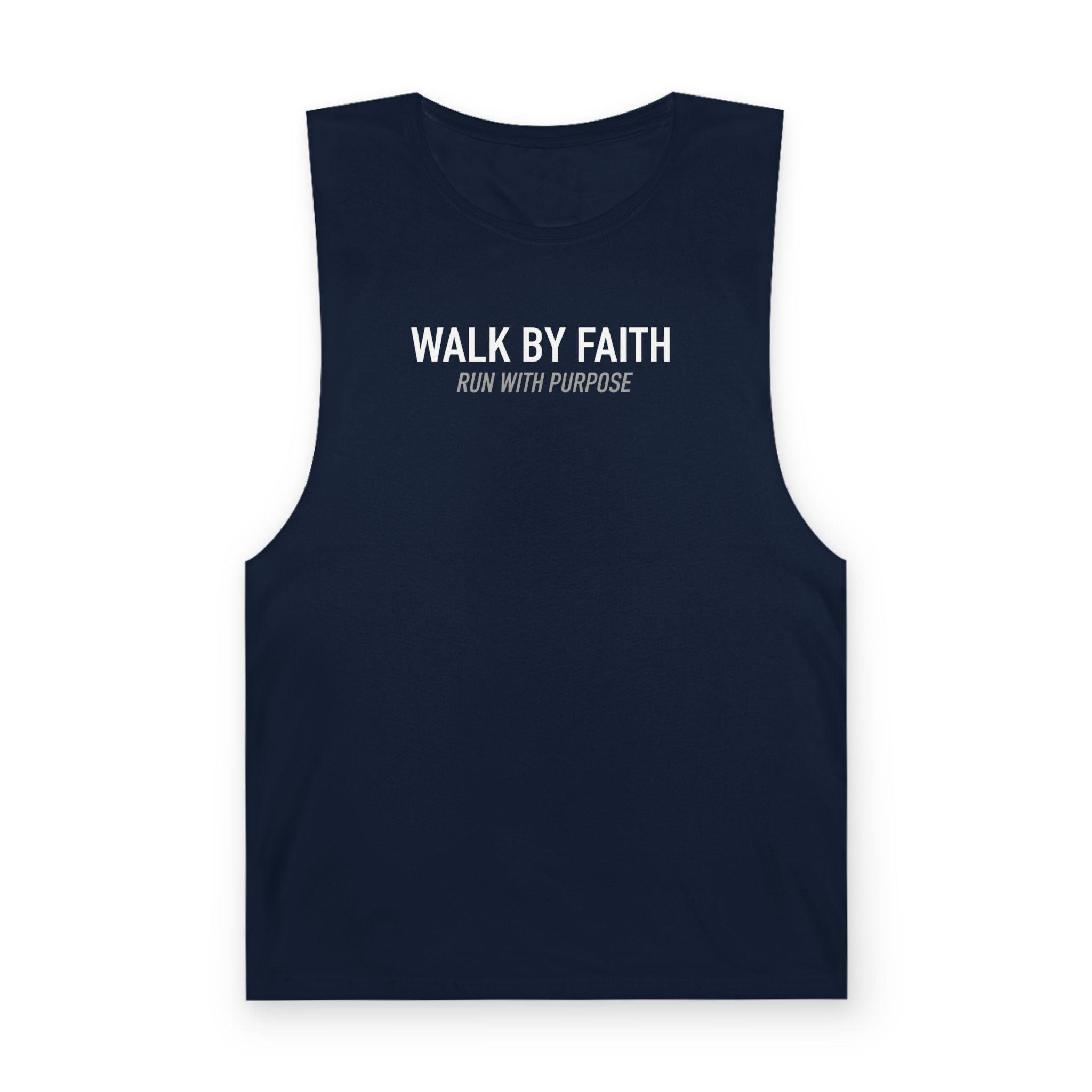 Walk By Faith Tank Top, Run With Purpose Christian Gym Tank, Unisex Muscle Tank Tee, Workout Worship Sleeveless Shirt
