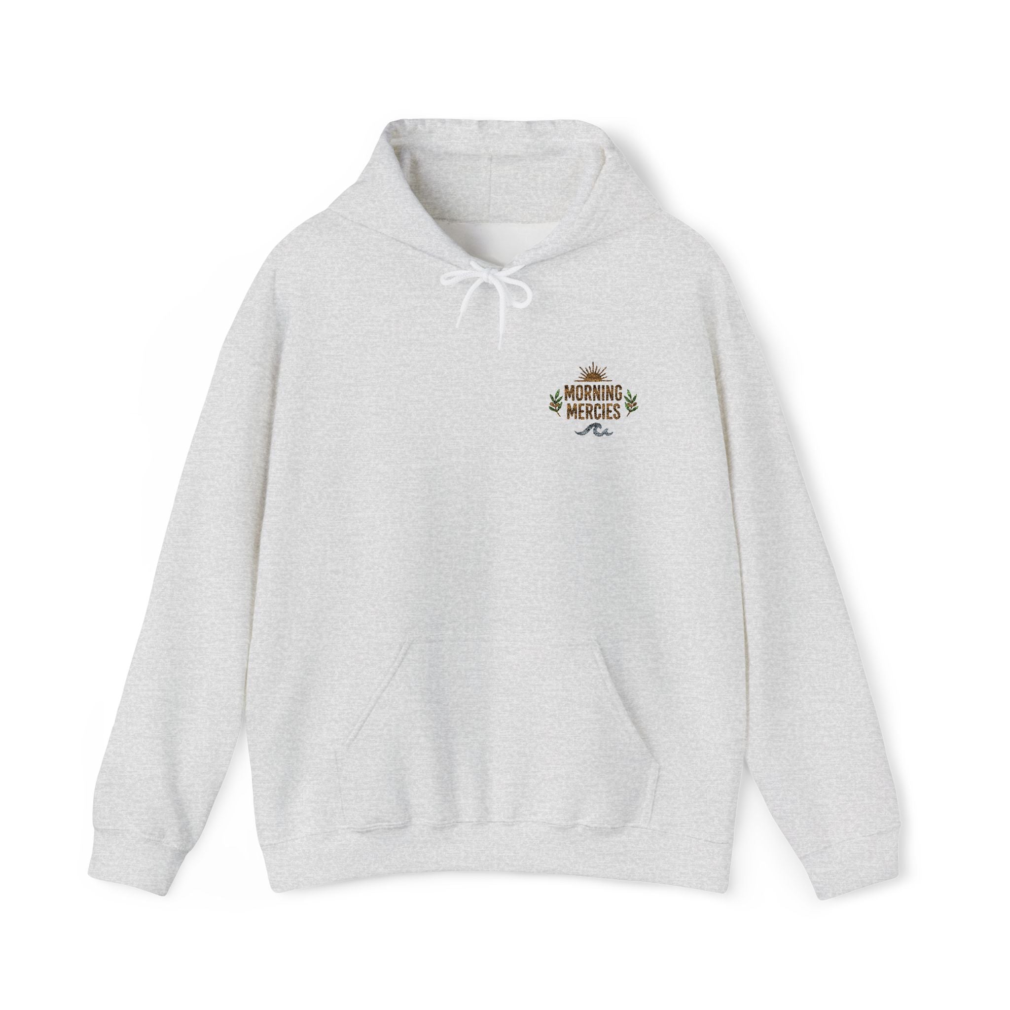 Faith Floral Hoodie, Christian Embroidered Hoodie, Minimalist Faith Sweatshirt, Small Chest Floral Logo, Neutral Christian Gift