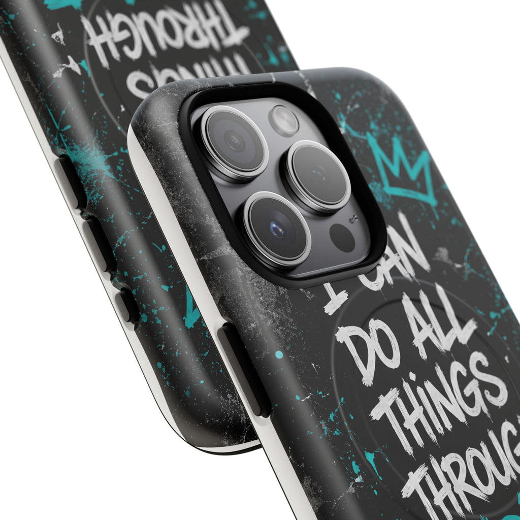 Through Christ Philippians 4:13 Tough Magnetic Phone Case