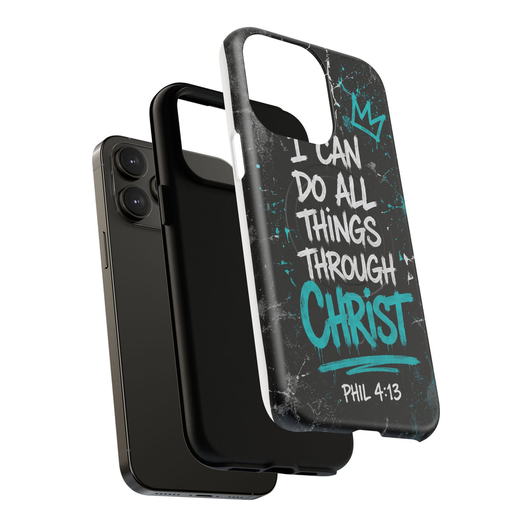 Through Christ Philippians 4:13 Tough Magnetic Phone Case