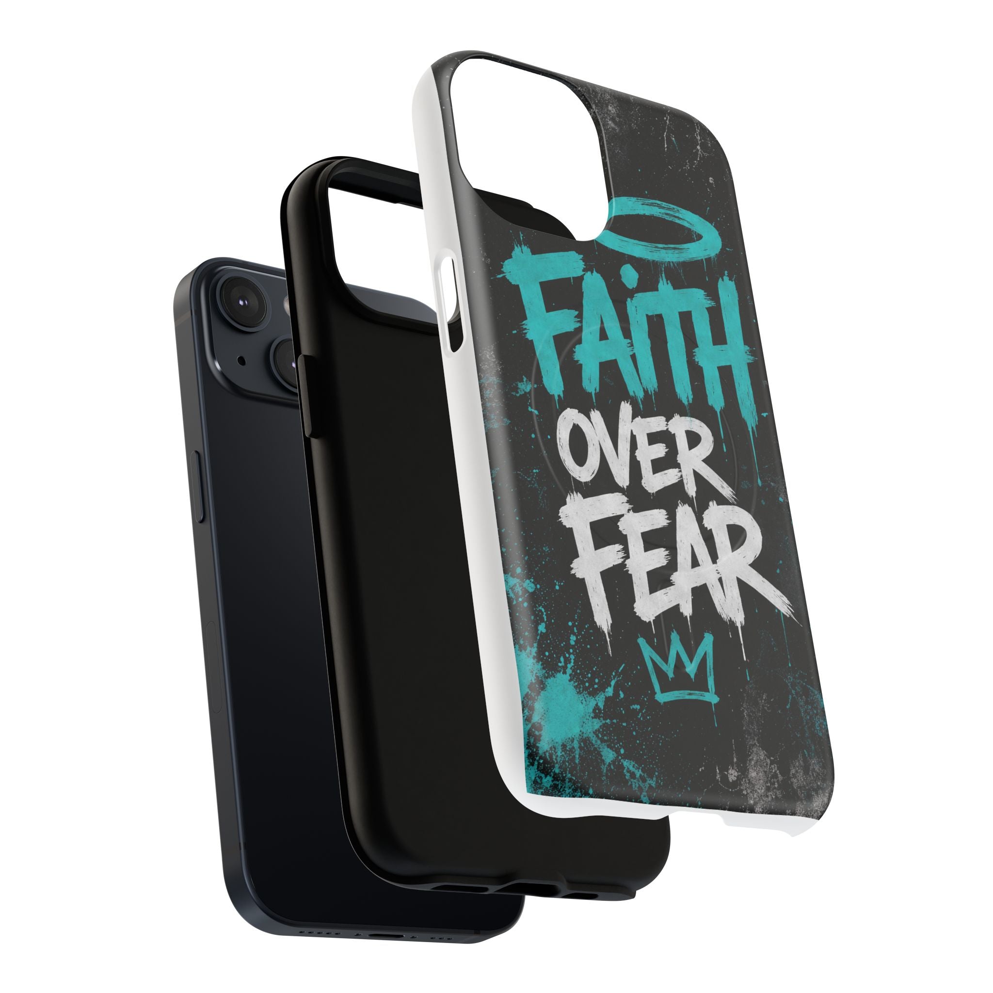 Faith Over Fear Christian Graffiti Tough Magnetic Phone Case