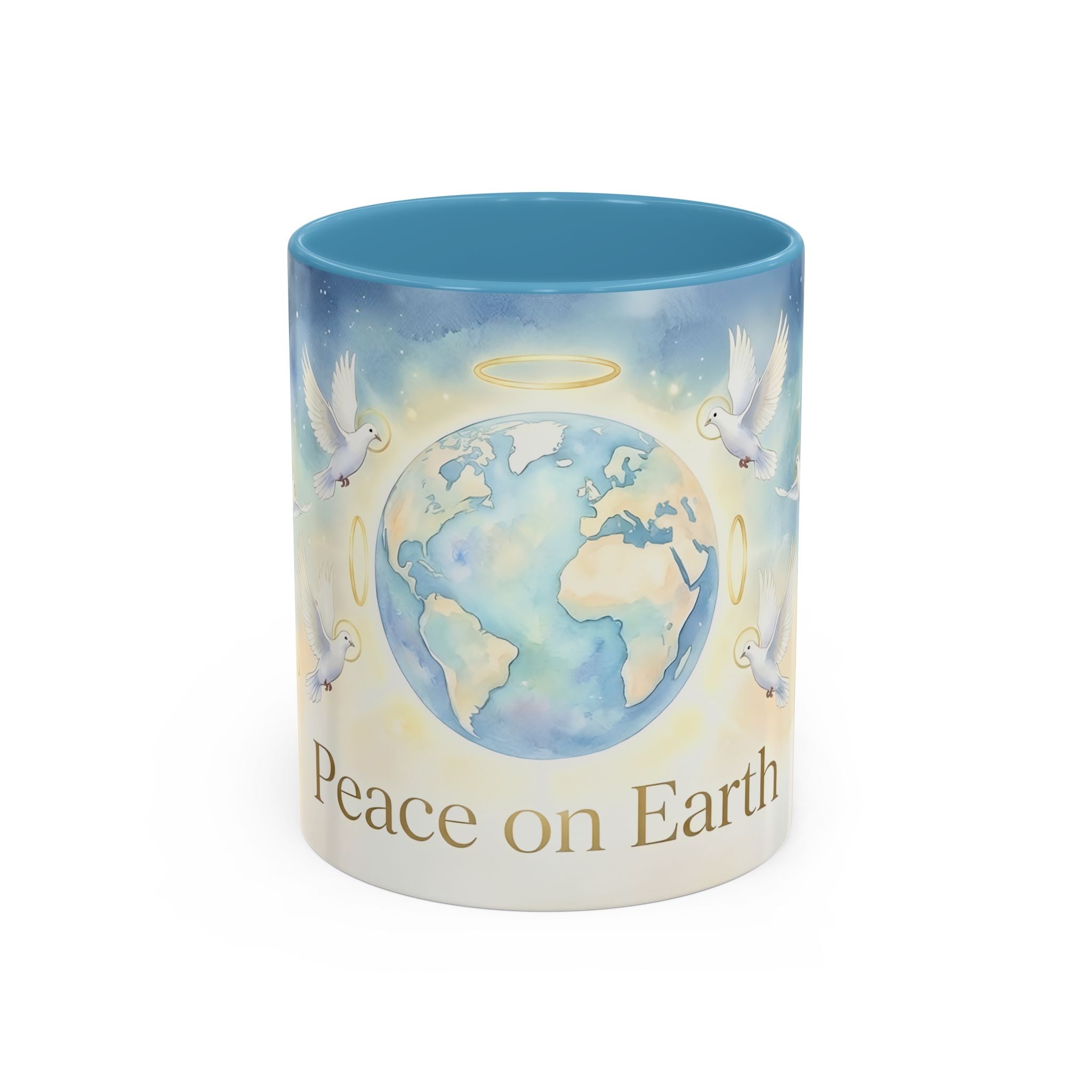 Peace on Earth Dove Globe mug | Accent Coffee Mug 11oz/15oz