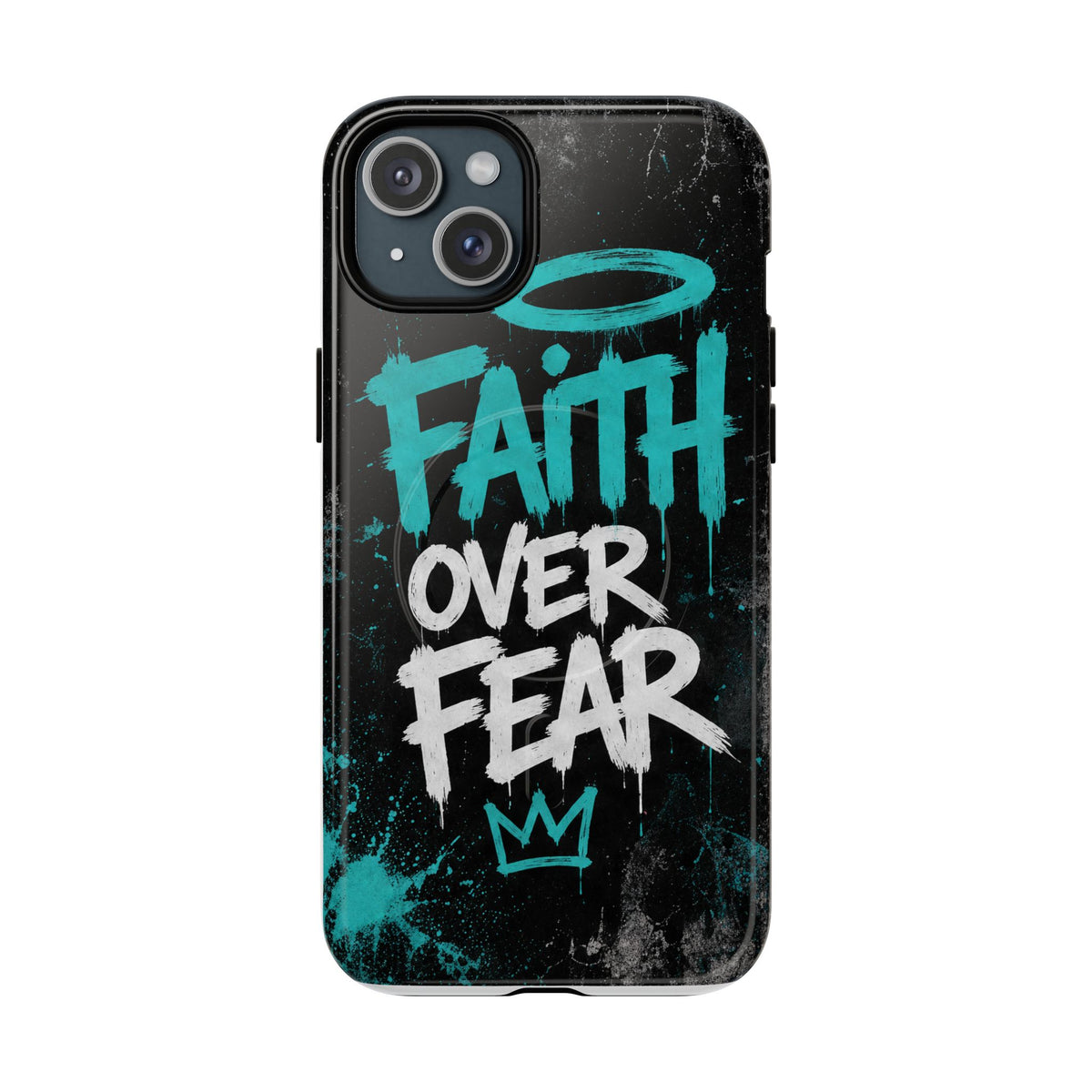 Faith Over Fear Christian Graffiti Phone Case