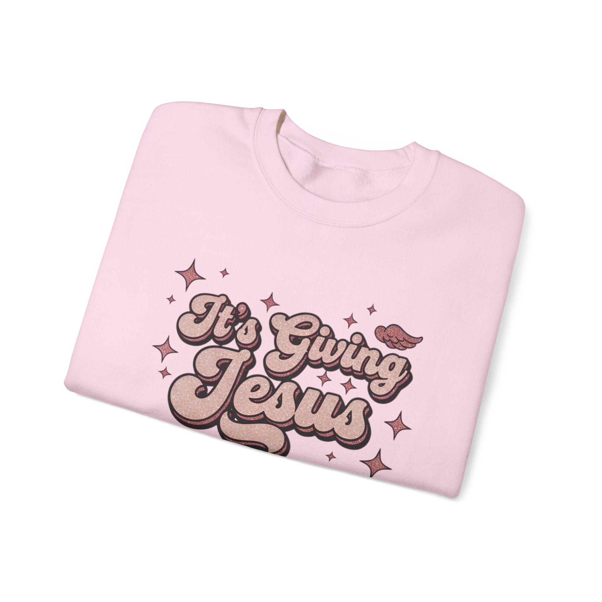 Its Giving Jesus Sweatshirt  Christian Crewneck  Faith Streetwear  Cozy Religious Gift  Unisex Christian Apparel