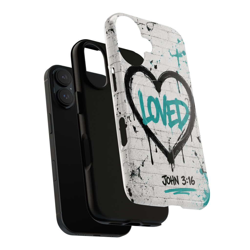 Loved John 3:16 Christian Tough Magnetic Phone Case