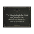 Jeremiah 29:11 Canvas Wall Art, For I Know the Plans, Bible Verse Decor, Christian Home Decor, Inspirational Scripture Quote