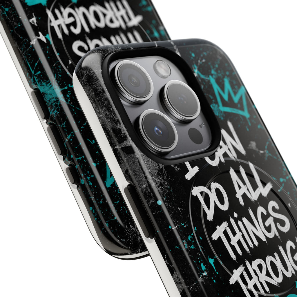 Through Christ Philippians 4:13 Tough Magnetic Phone Case
