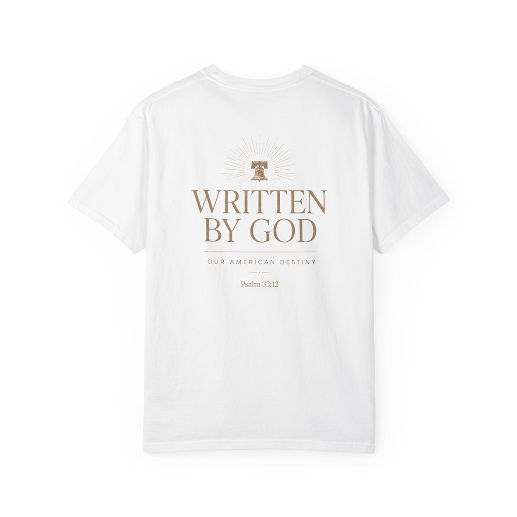 Written By God Shirt, Christian Patriotic Tee, Faith Based American Destiny Shirt, Psalm 33 12 Tee, Christian America Graphic Tee