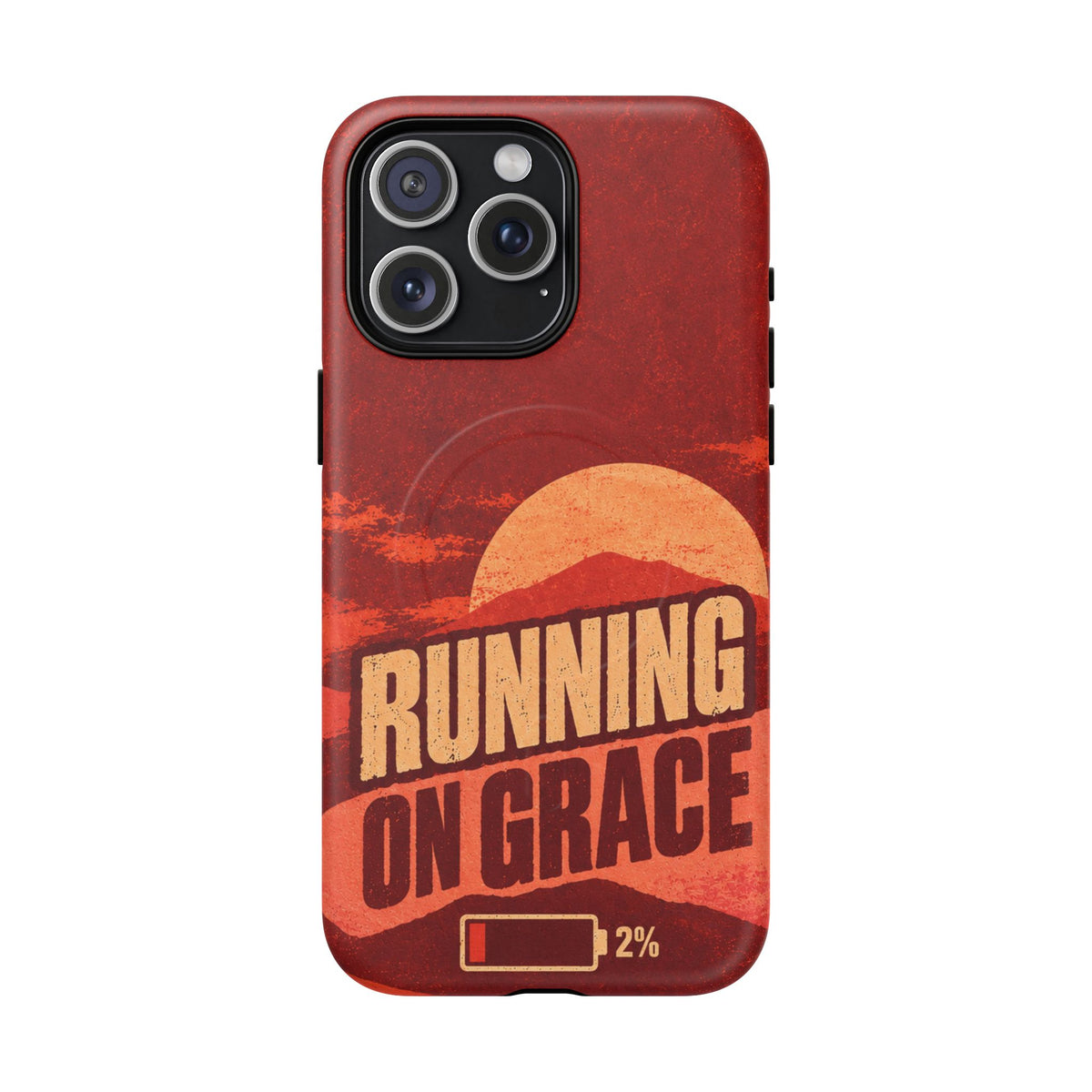 Running on Grace Christian Tough Magnetic Phone Case