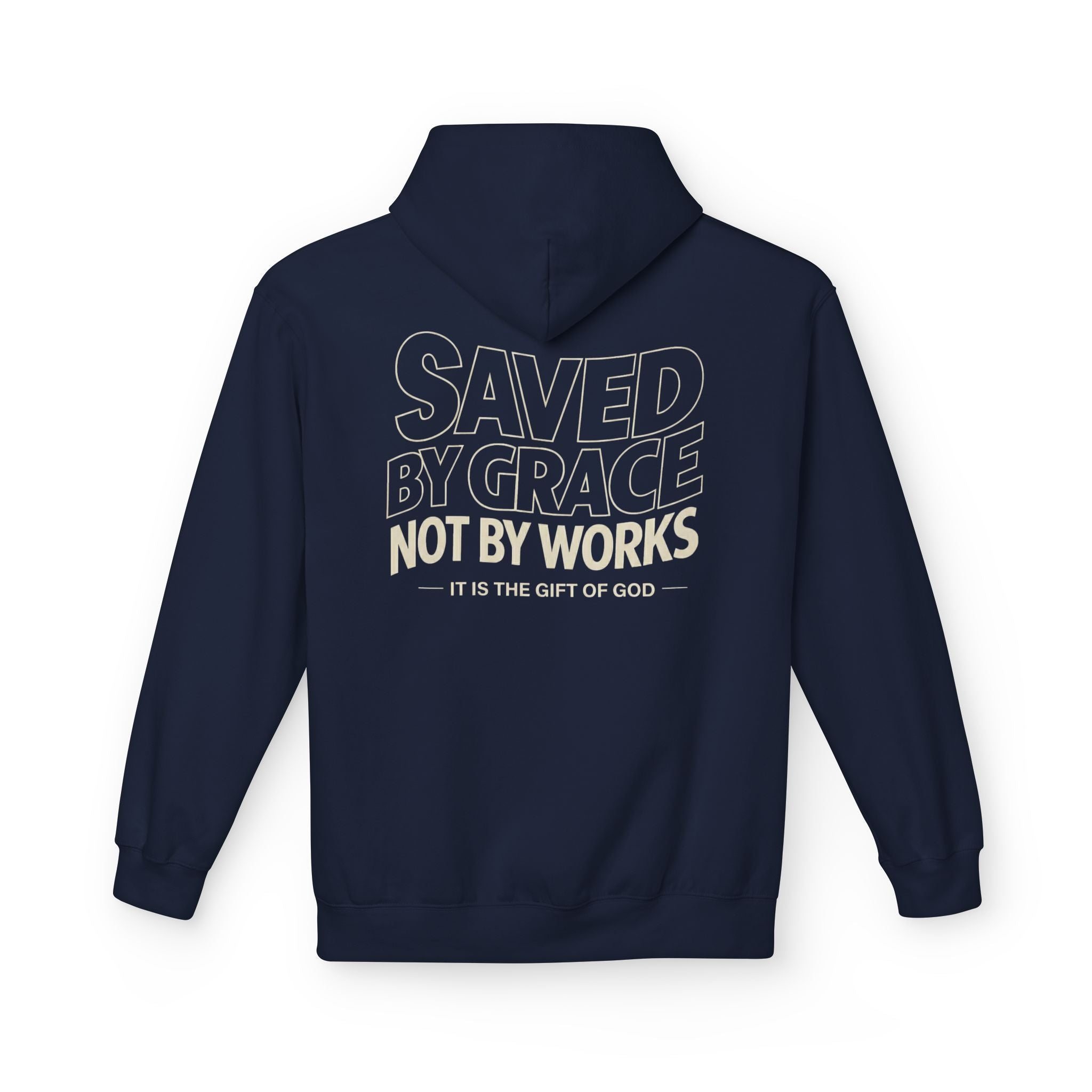 Saved by Grace Hoodie, Eternal Life Christian Pullover, Scripture Sweatshirt