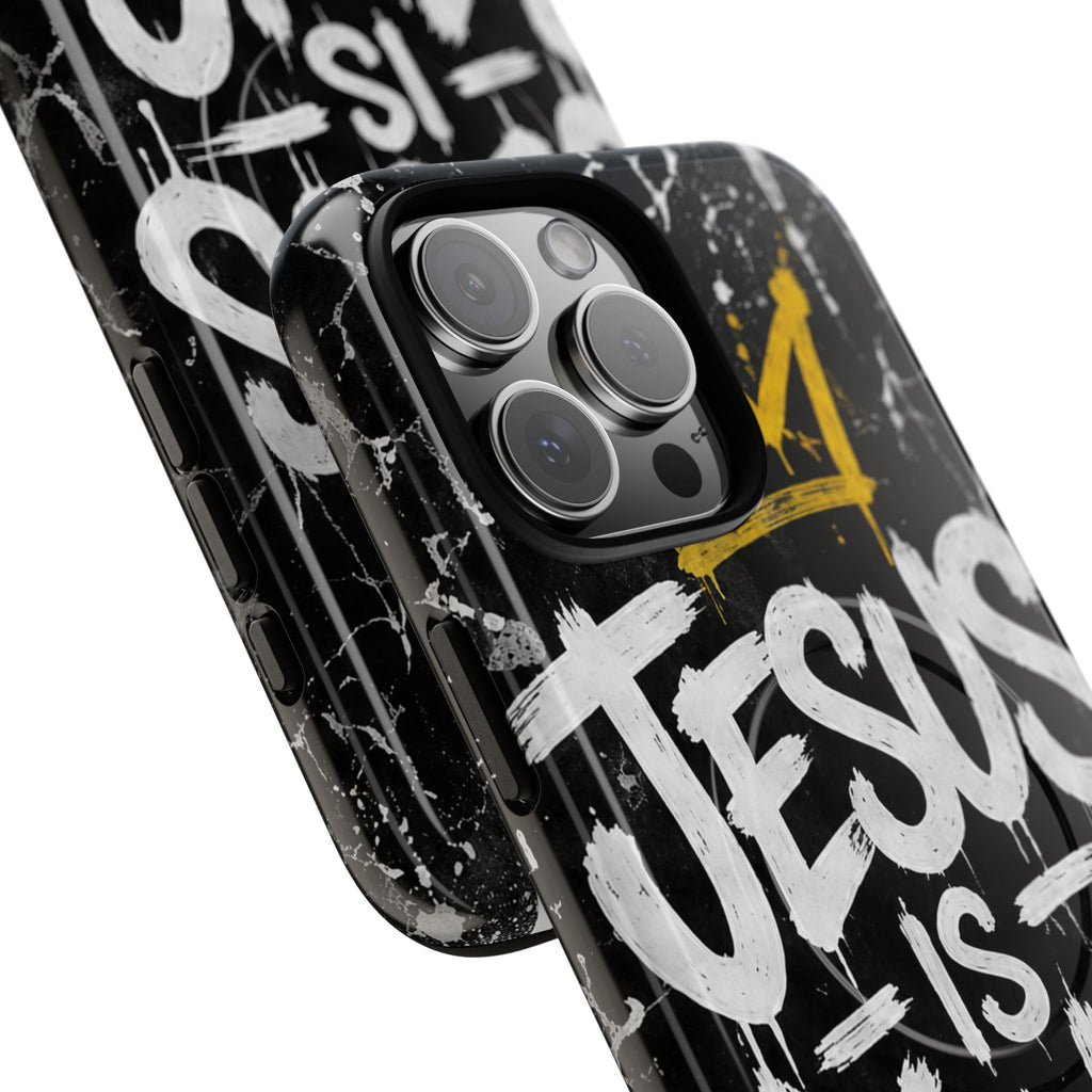 Jesus Is King Christian Graffiti Tough Magnetic Phone Case