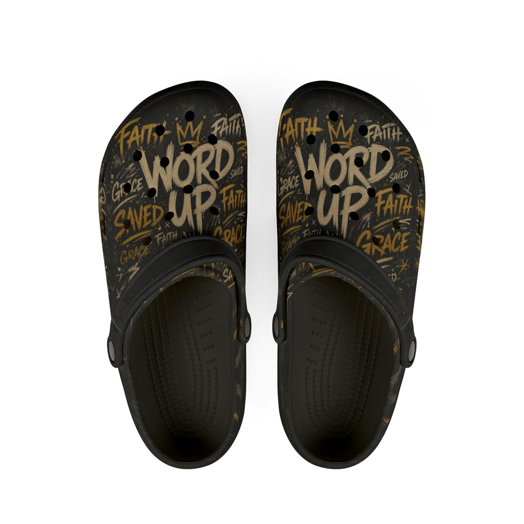 Word Wall EVA Foam Clogs (AOP)