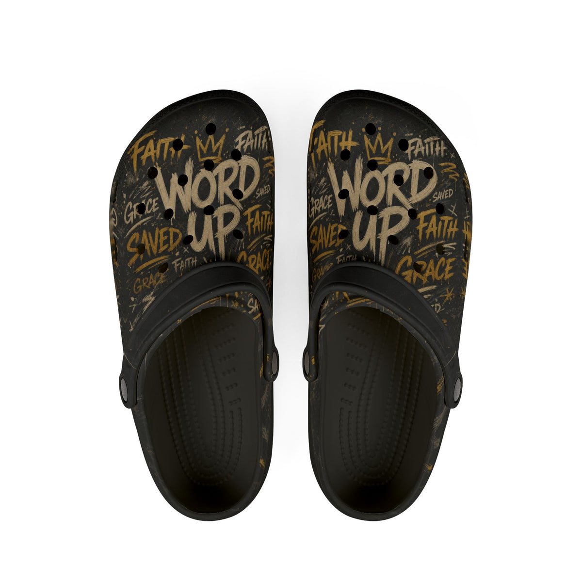 Word Wall EVA Foam Clogs (AOP)