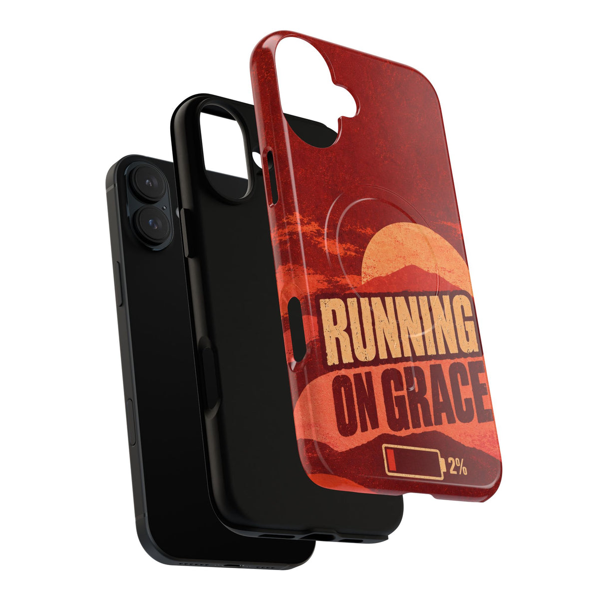 Running on Grace Christian Tough Magnetic Phone Case
